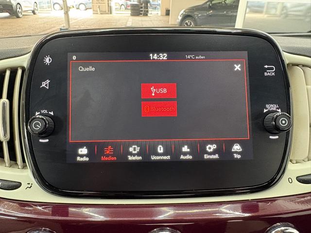 Fiat 500 LOUNGE PDC KLIMA TEMPOMAT ALU 