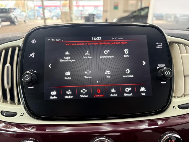 Fiat 500 LOUNGE PDC KLIMA TEMPOMAT ALU 