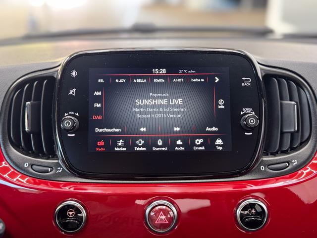 Fiat 500 RED PANO TEMPOMAT KLIMAAUTOMATIK 