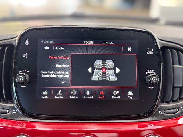 Fiat 500 RED PANO TEMPOMAT KLIMAAUTOMATIK 