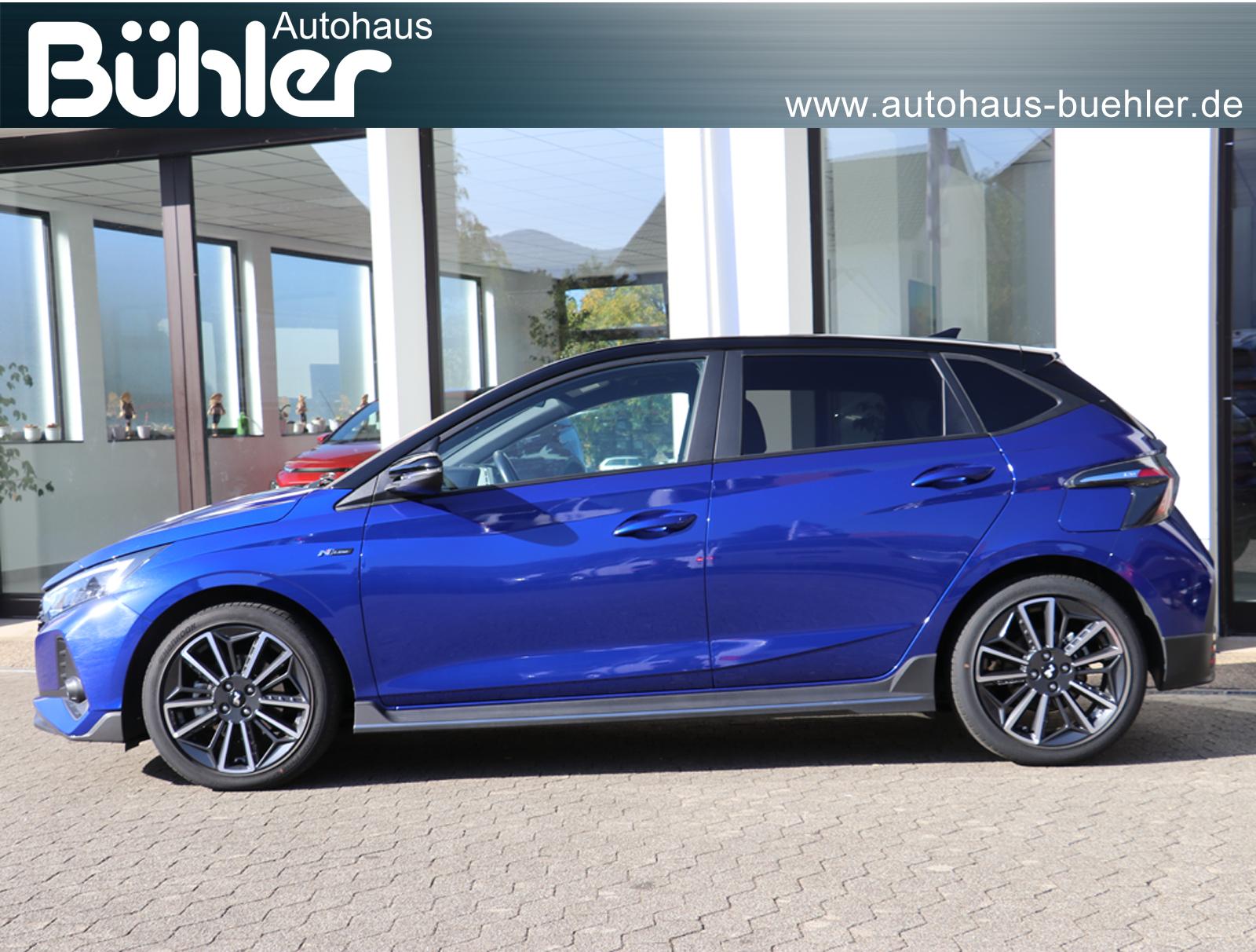 Hyundai i20 1.0 T-GDI N Line - Intense Blue Pearl/Phantom Black