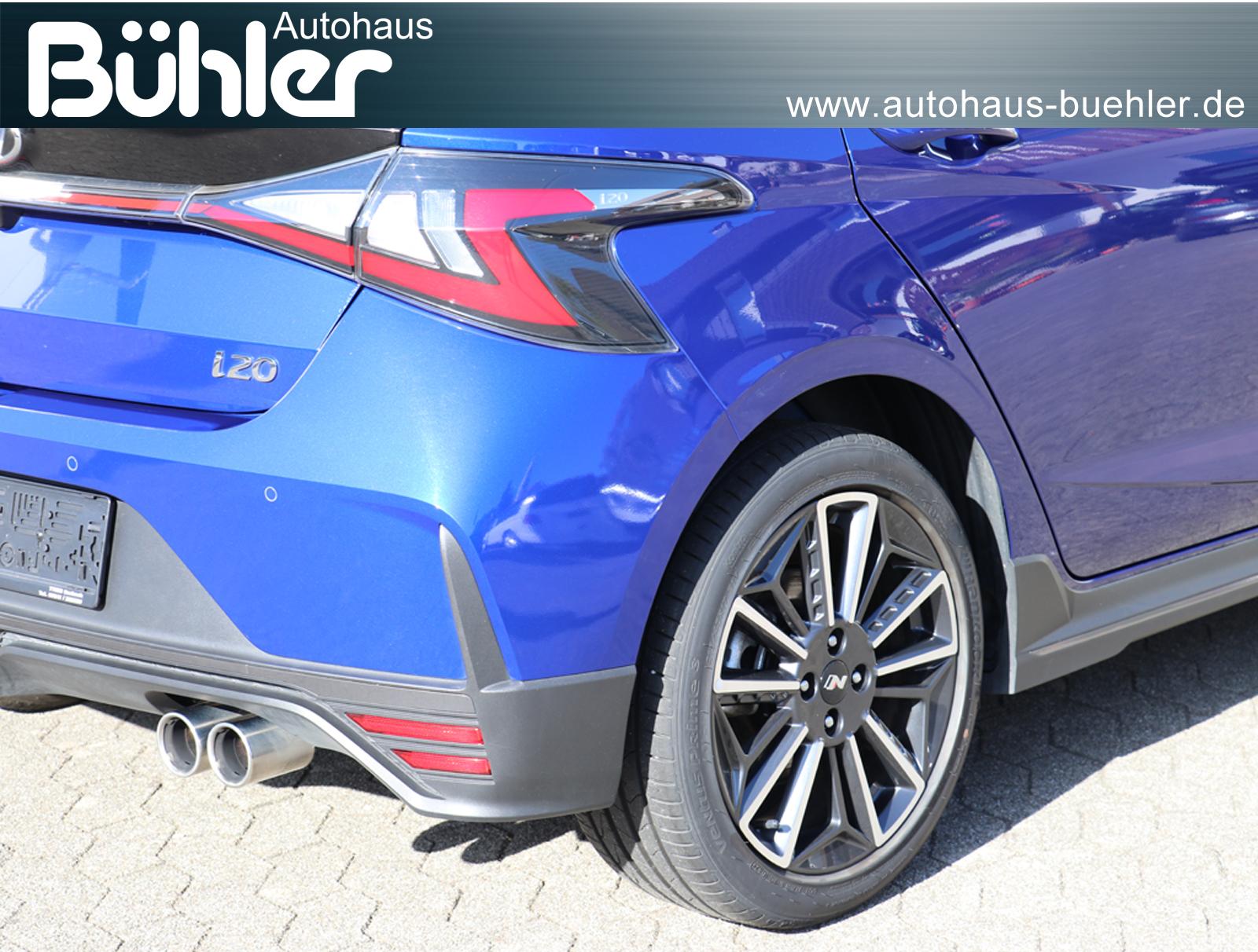 Hyundai i20 1.0 T-GDI N Line - Intense Blue Pearl/Phantom Black