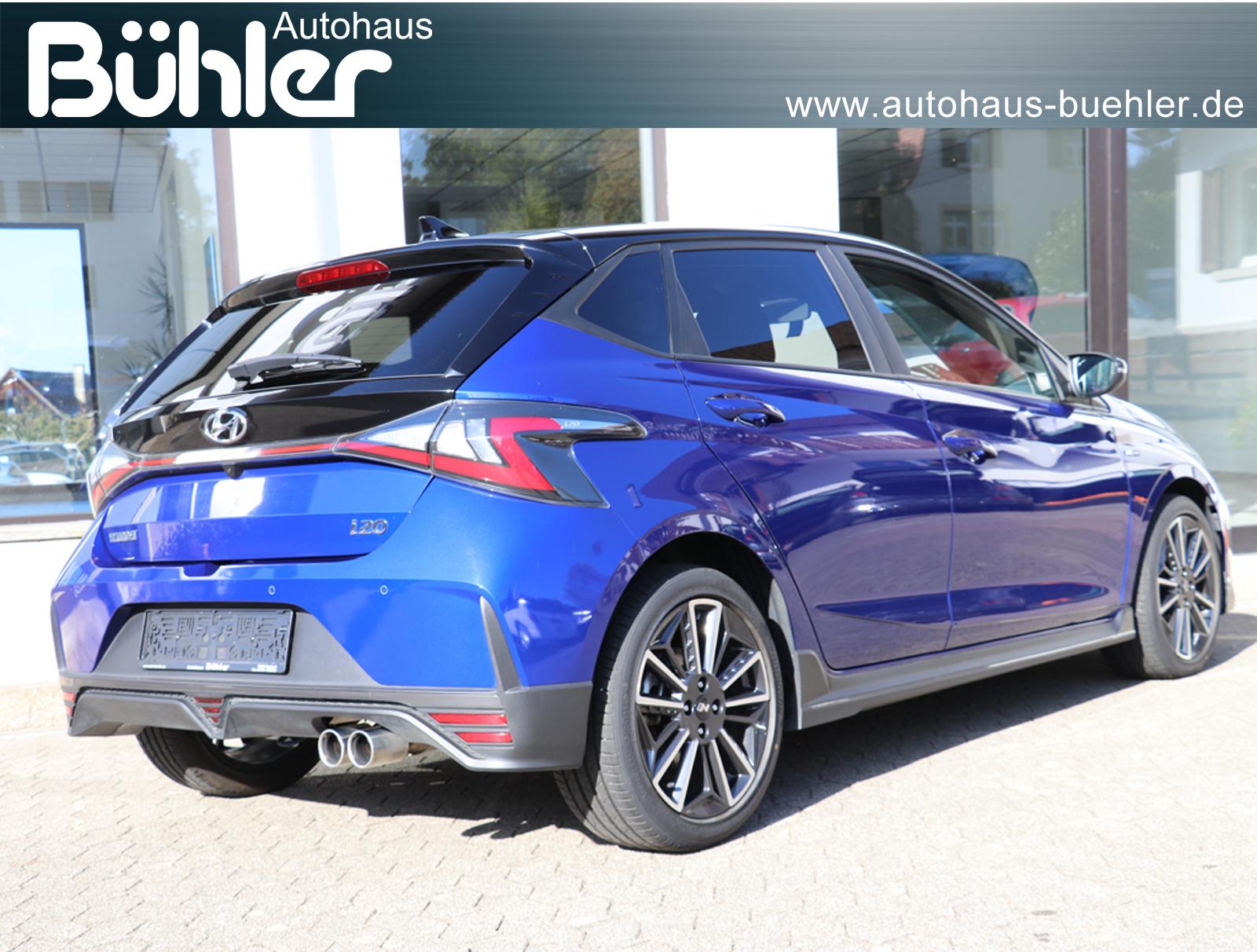 Hyundai i20 1.0 T-GDI N Line - Intense Blue Pearl/Phantom Black