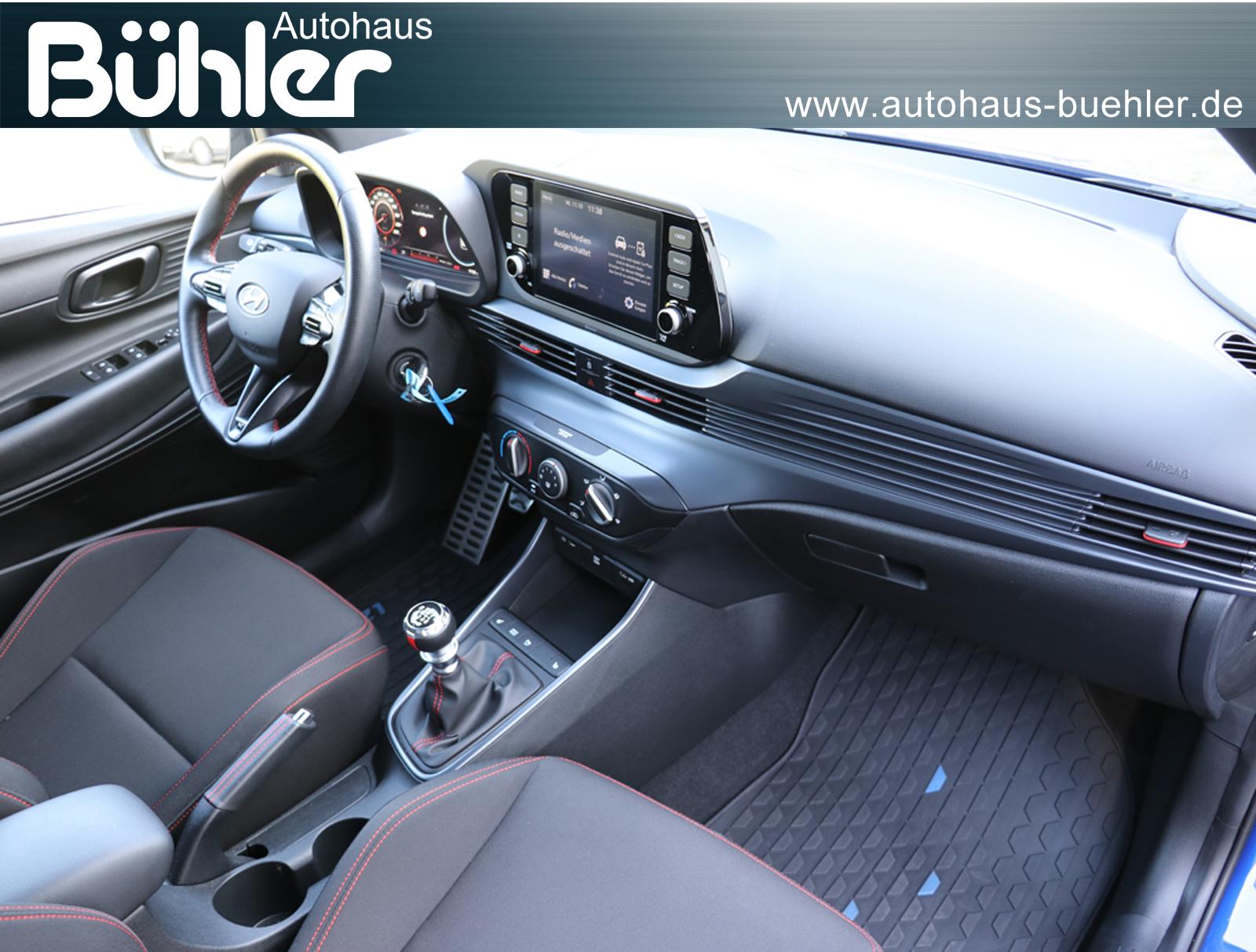 Hyundai i20 1.0 T-GDI N Line - Intense Blue Pearl/Phantom Black