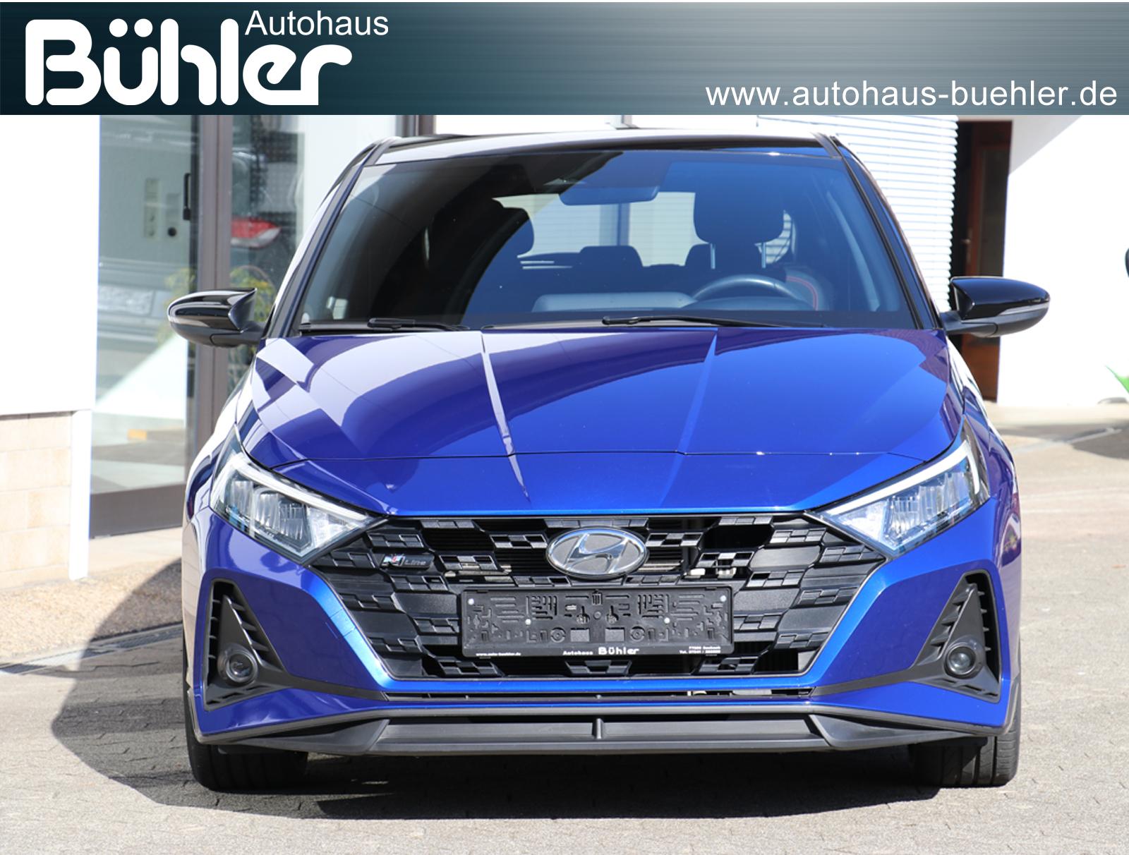 Hyundai i20 1.0 T-GDI N Line - Intense Blue Pearl/Phantom Black