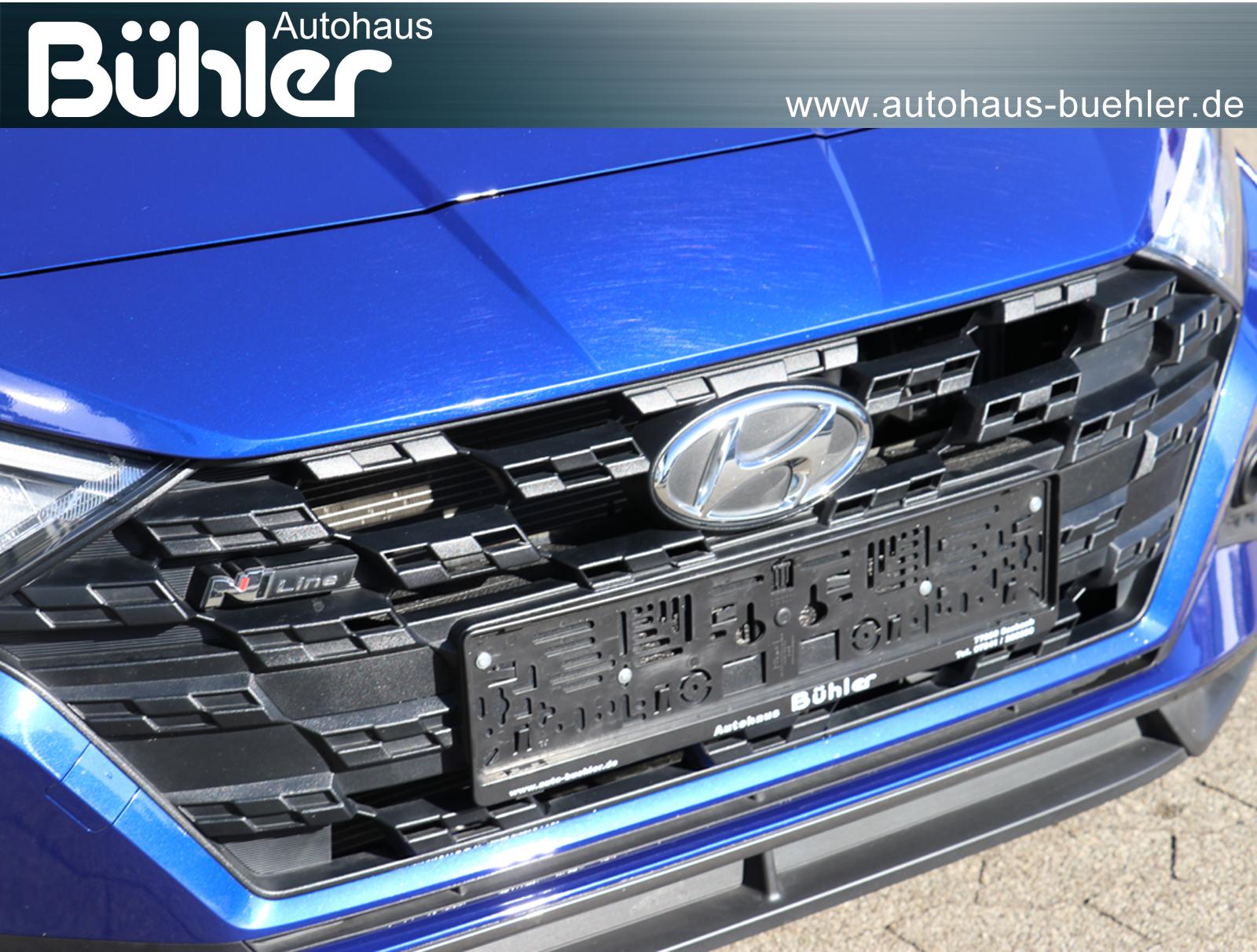 Hyundai i20 1.0 T-GDI N Line - Intense Blue Pearl/Phantom Black