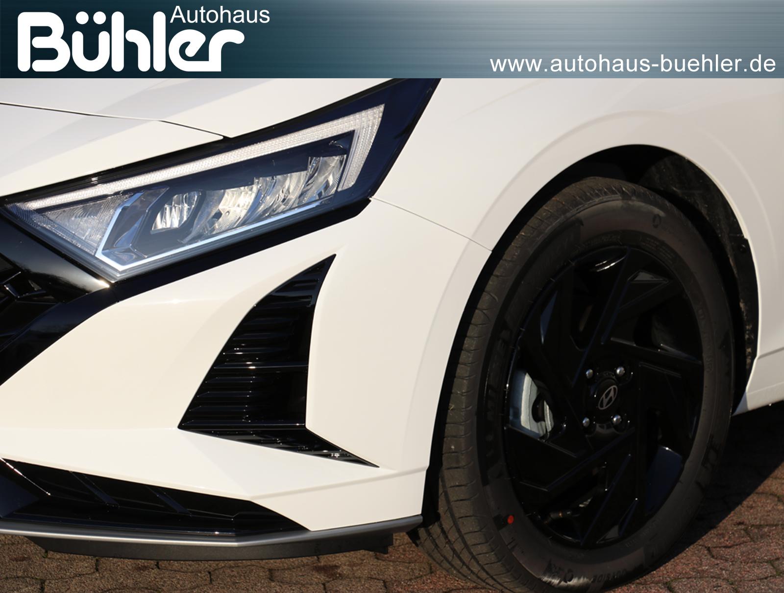 Hyundai i20 1.0 T-GDI DCT-Automatik Blackline - Atlas White