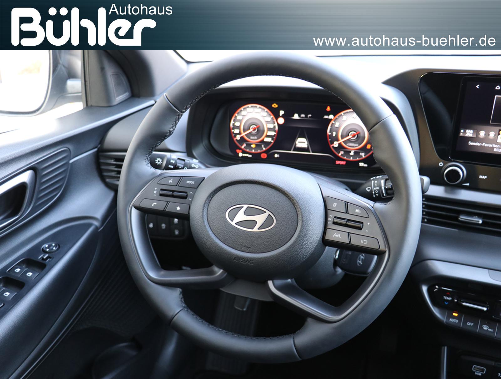 Hyundai i20 1.0 T-GDI DCT-Automatik Blackline - Atlas White