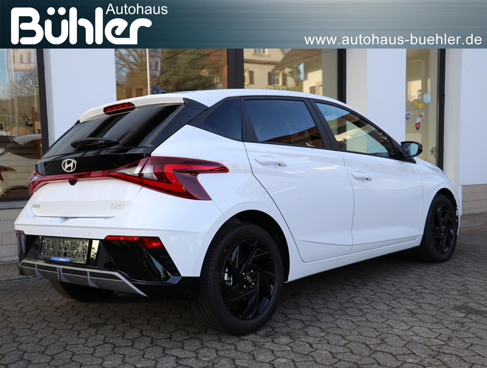 Hyundai i20 1.0 T-GDI DCT-Automatik Blackline - Atlas White