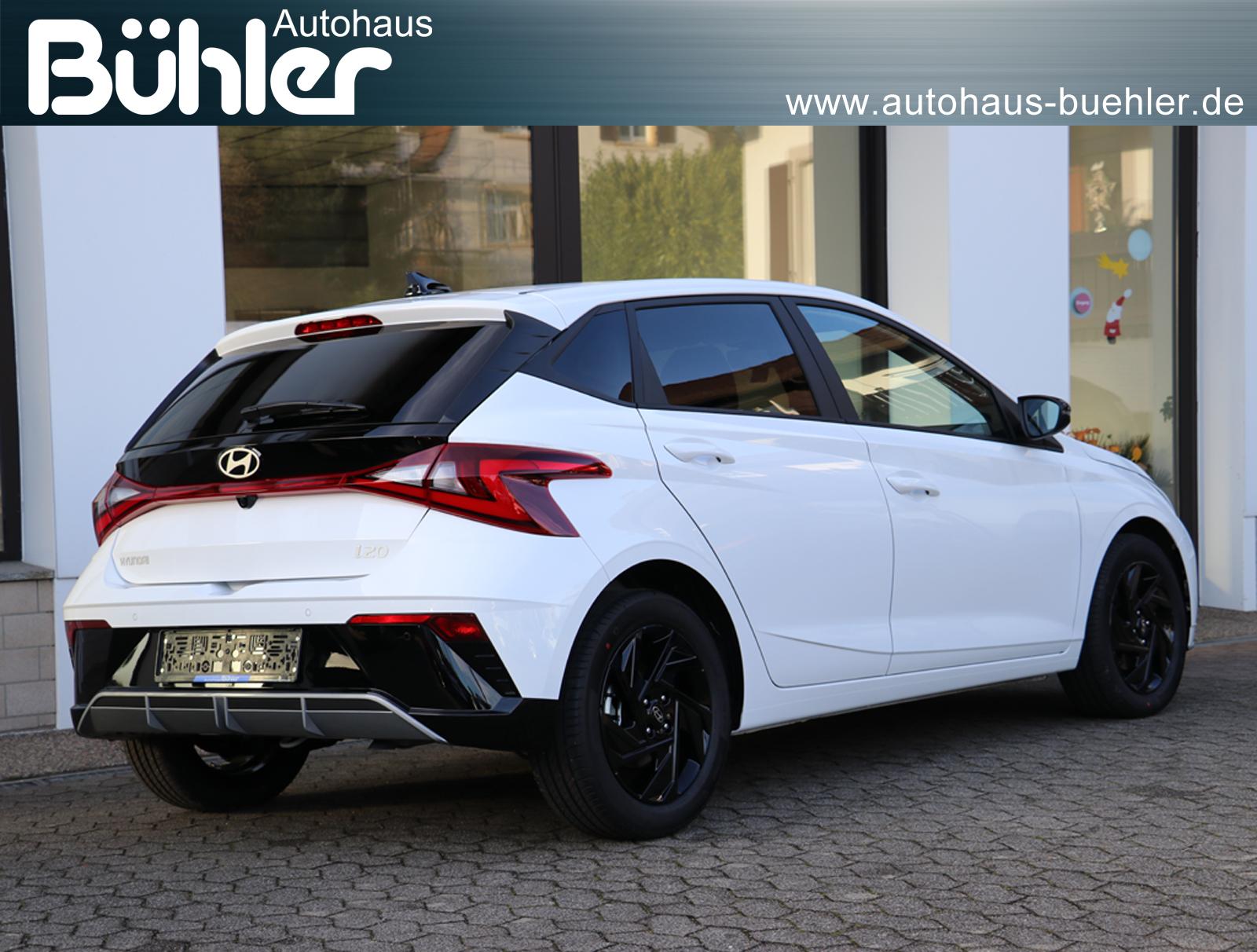 Hyundai i20 1.0 T-GDI DCT-Automatik Blackline - Atlas White