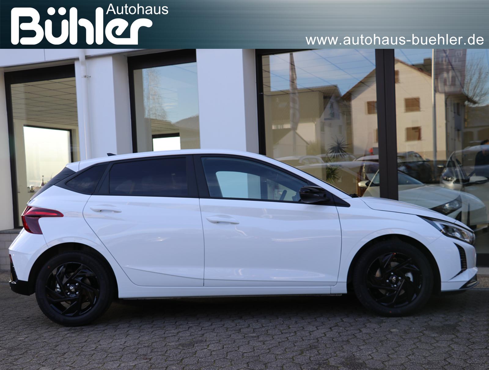 Hyundai i20 1.0 T-GDI DCT-Automatik Blackline - Atlas White