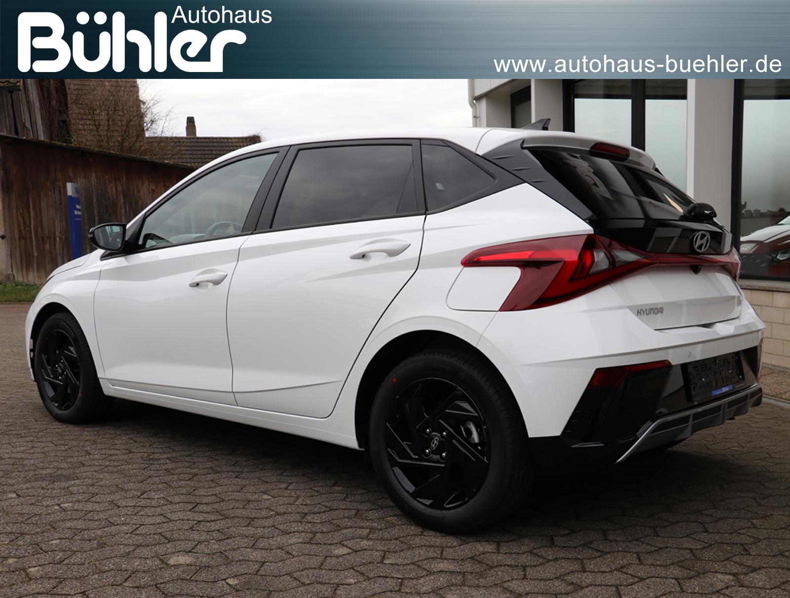 Hyundai i20 1.0 T-GDI DCT-Automatik Blackline - Atlas White