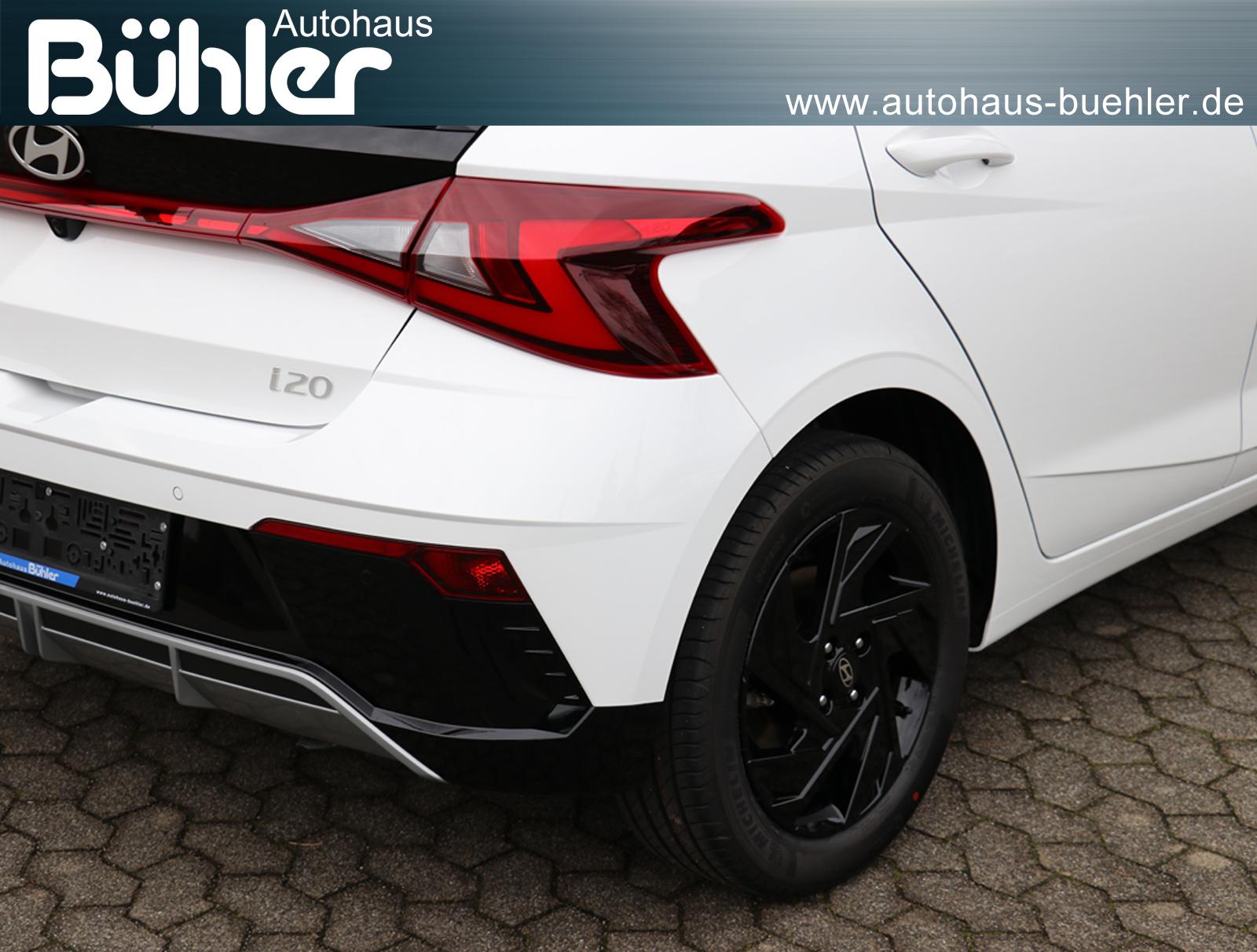 Hyundai i20 1.0 T-GDI DCT-Automatik Blackline - Atlas White