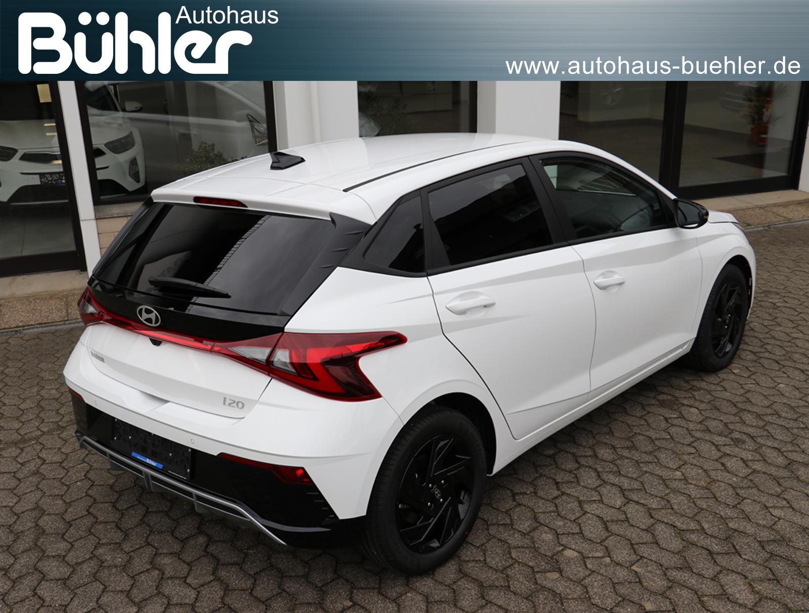 Hyundai i20 1.0 T-GDI DCT-Automatik Blackline - Atlas White