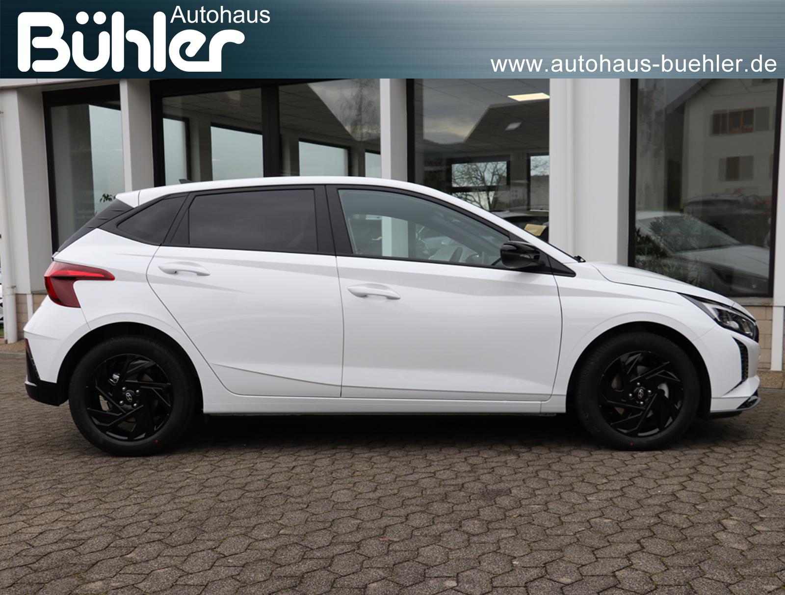 Hyundai i20 1.0 T-GDI DCT-Automatik Blackline - Atlas White