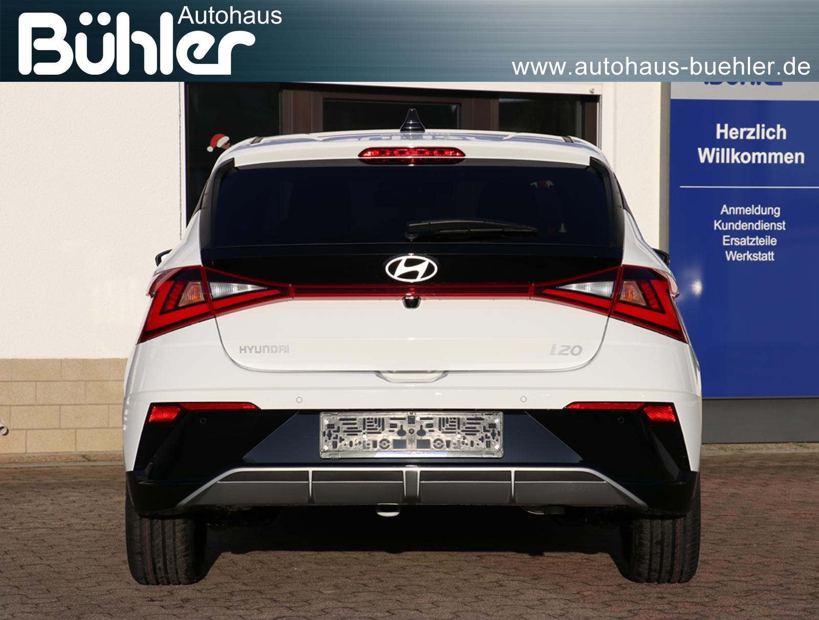 Hyundai i20 1.0 T-GDI DCT-Automatik Blackline - Atlas White