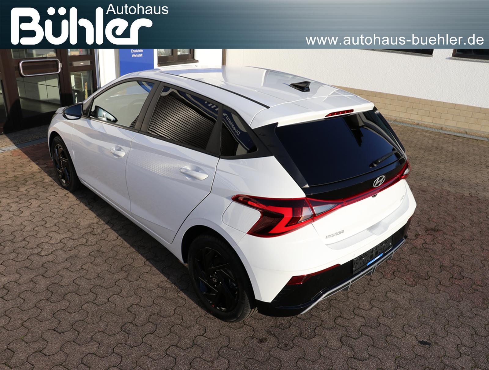 Hyundai i20 1.0 T-GDI DCT-Automatik Blackline - Atlas White