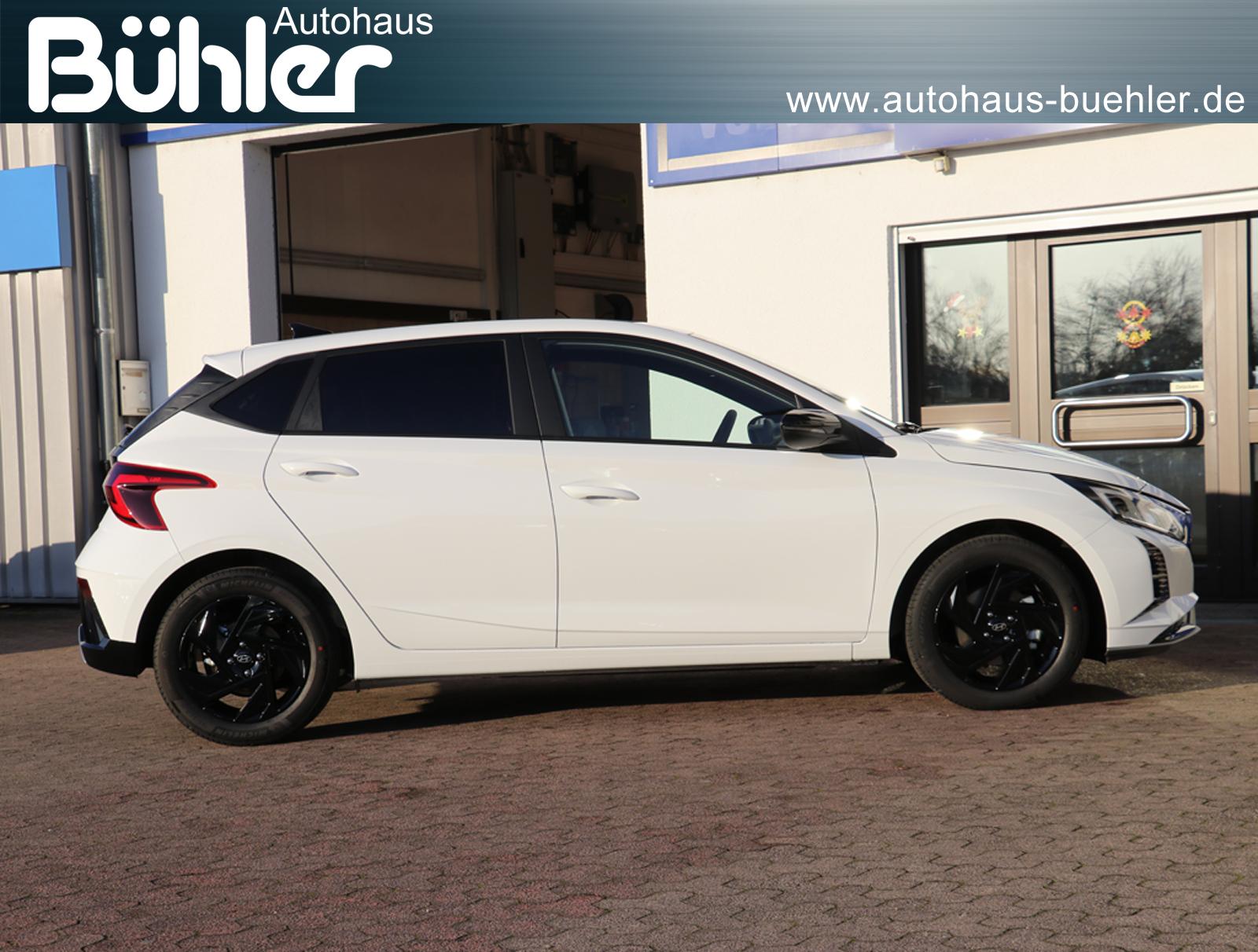 Hyundai i20 1.0 T-GDI DCT-Automatik Blackline - Atlas White