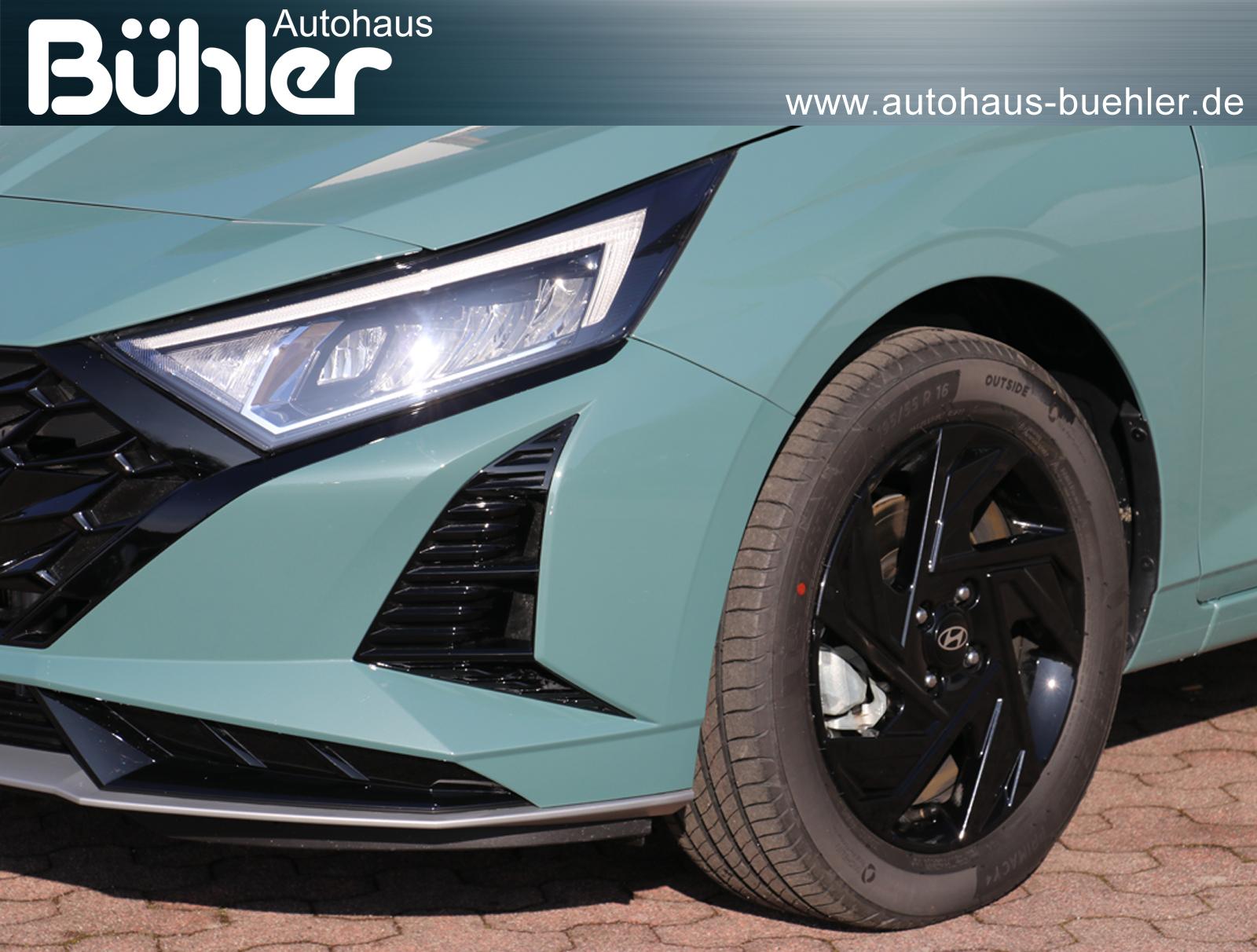 Hyundai i20 1.0 T-GDI DCT Automatik Blackline - Mangrove Green Mineraleffekt