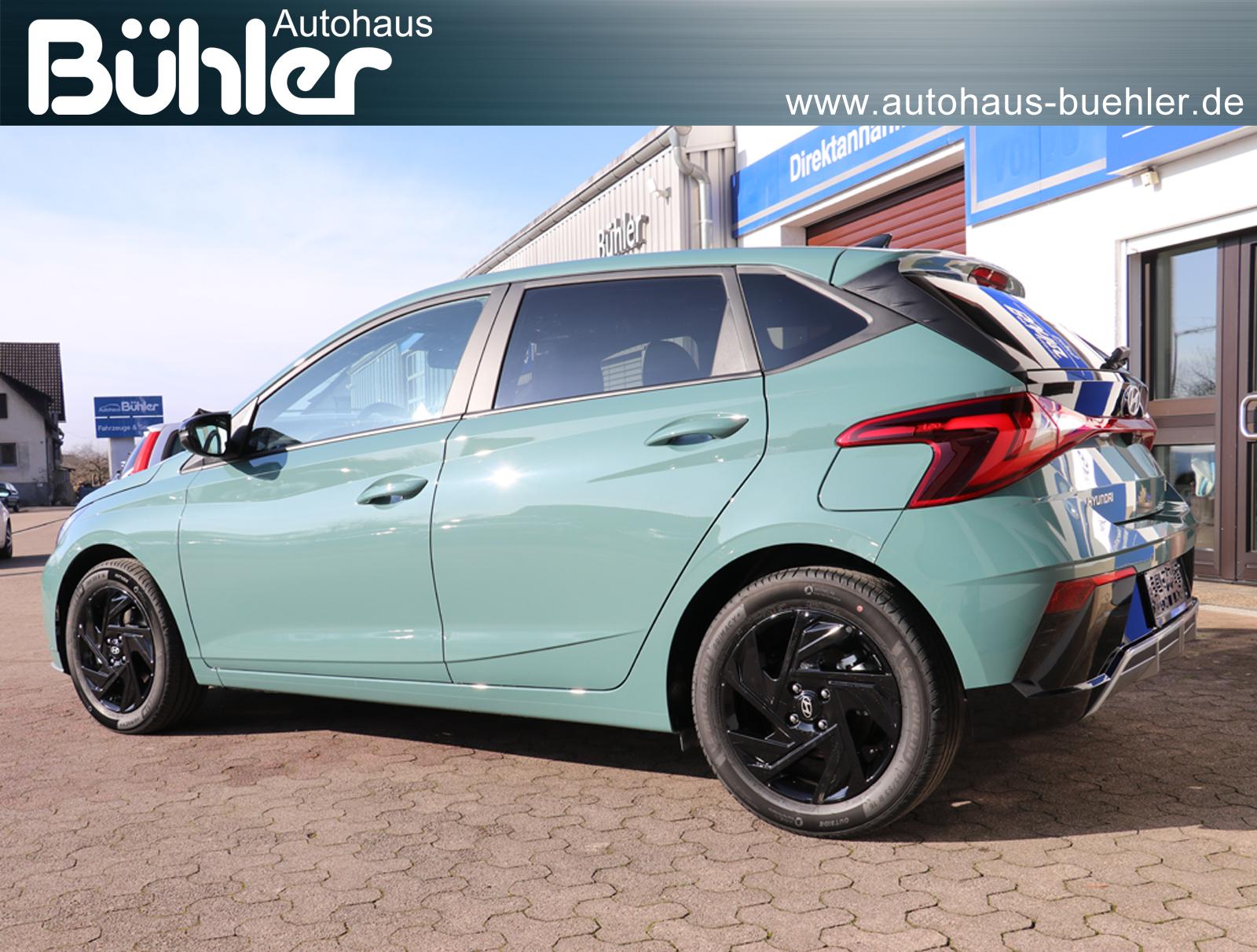 Hyundai i20 1.0 T-GDI DCT Automatik Blackline - Mangrove Green Mineraleffekt