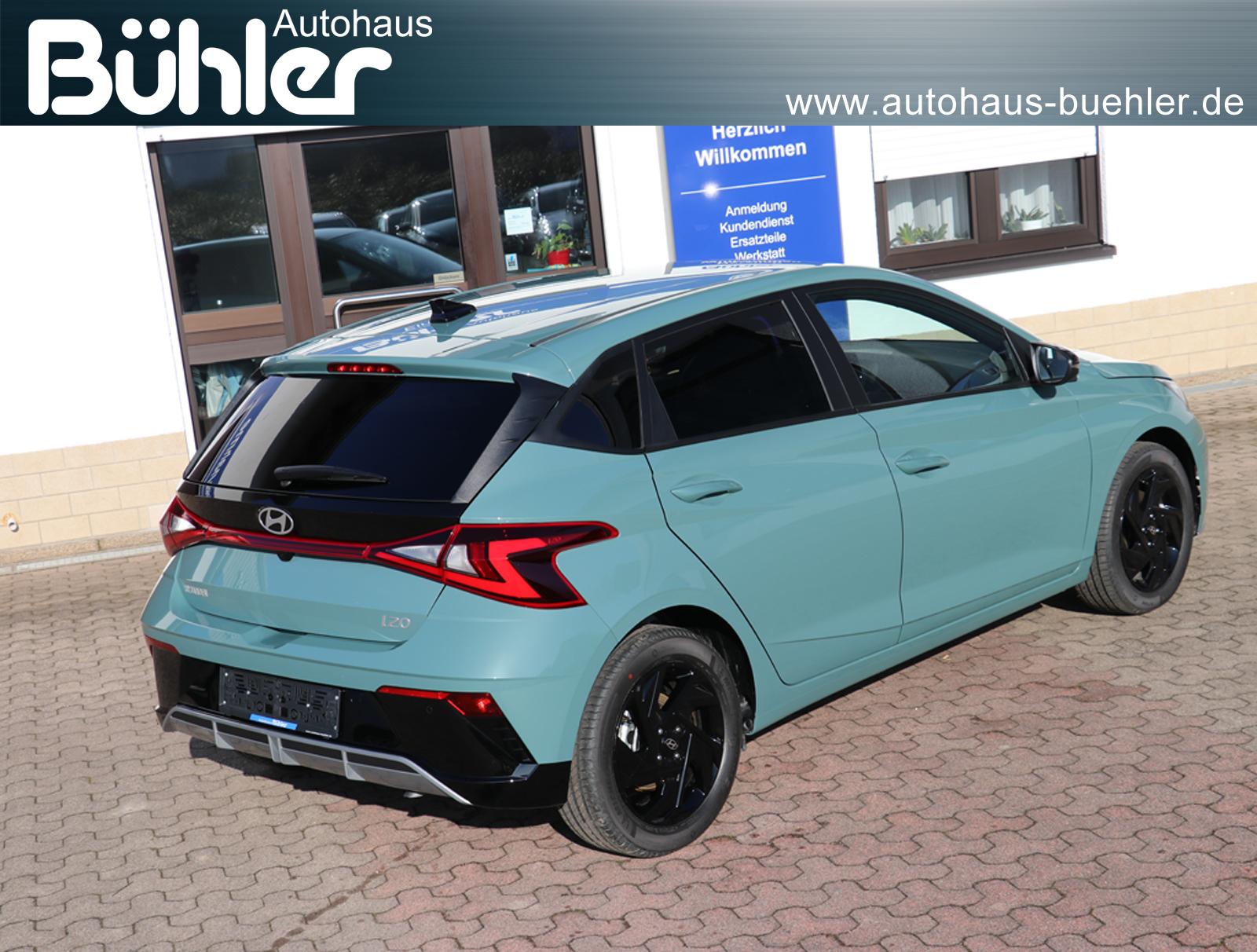 Hyundai i20 1.0 T-GDI DCT Automatik Blackline - Mangrove Green Mineraleffekt