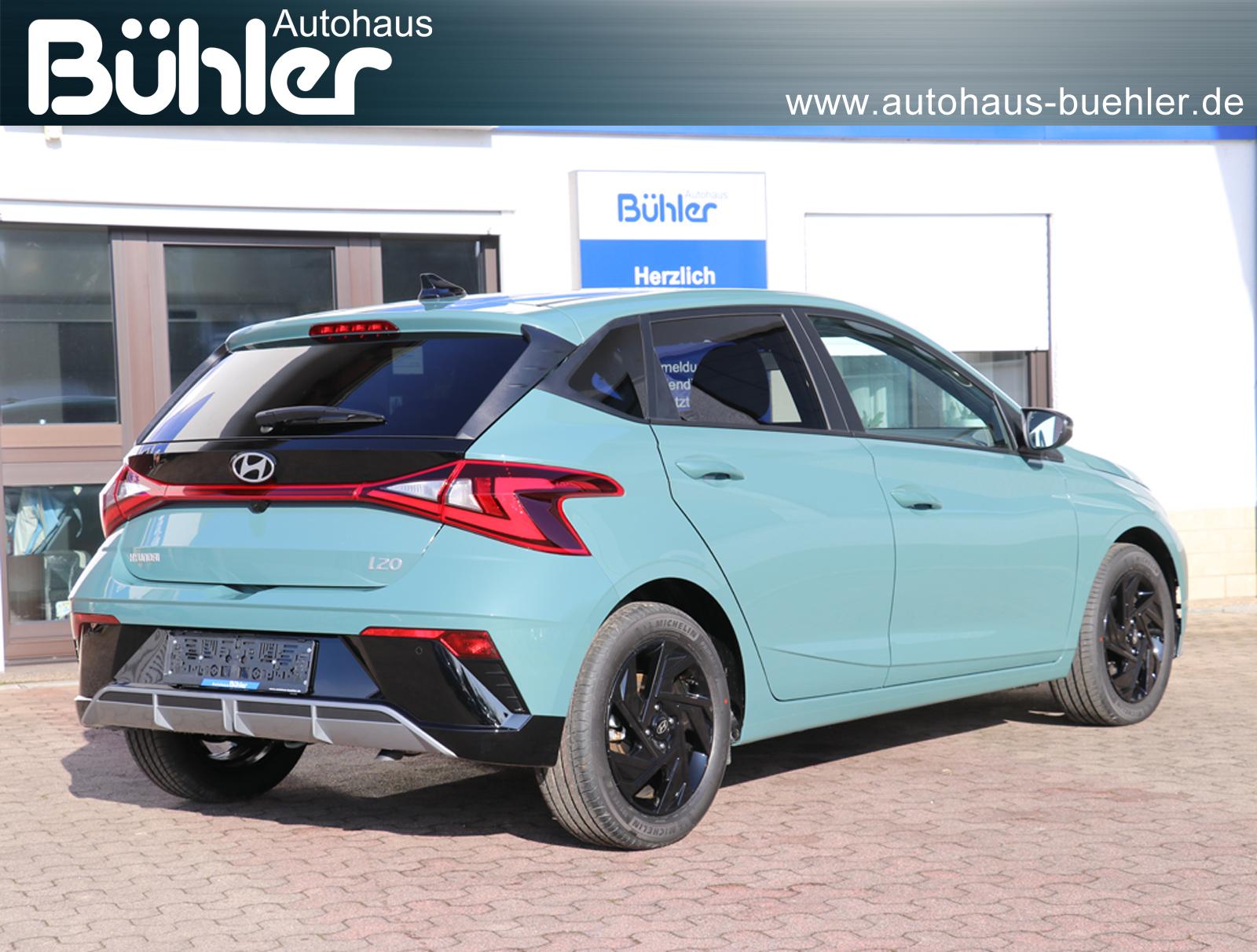 Hyundai i20 1.0 T-GDI DCT Automatik Blackline - Mangrove Green Mineraleffekt