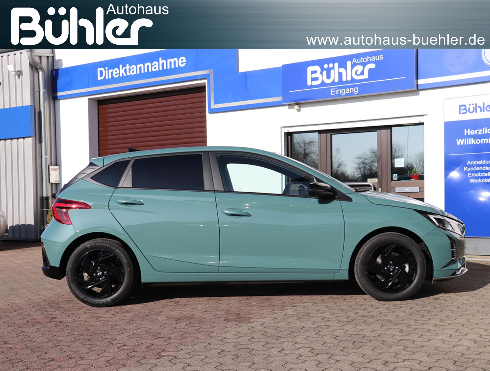 Hyundai i20 1.0 T-GDI DCT Automatik Blackline - Mangrove Green Mineraleffekt