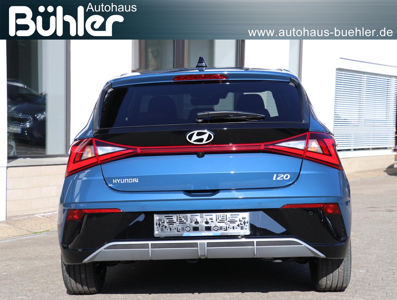 Hyundai i20 1.0 T-GDI DCT Automatik Blackline - Vibrant Blue Mineraleffekt