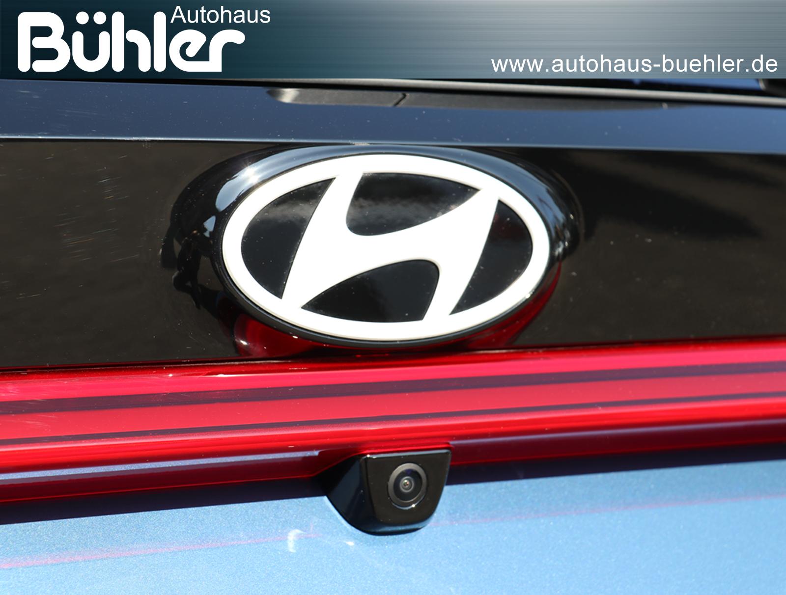 Hyundai i20 1.0 T-GDI DCT Automatik Blackline - Vibrant Blue Mineraleffekt