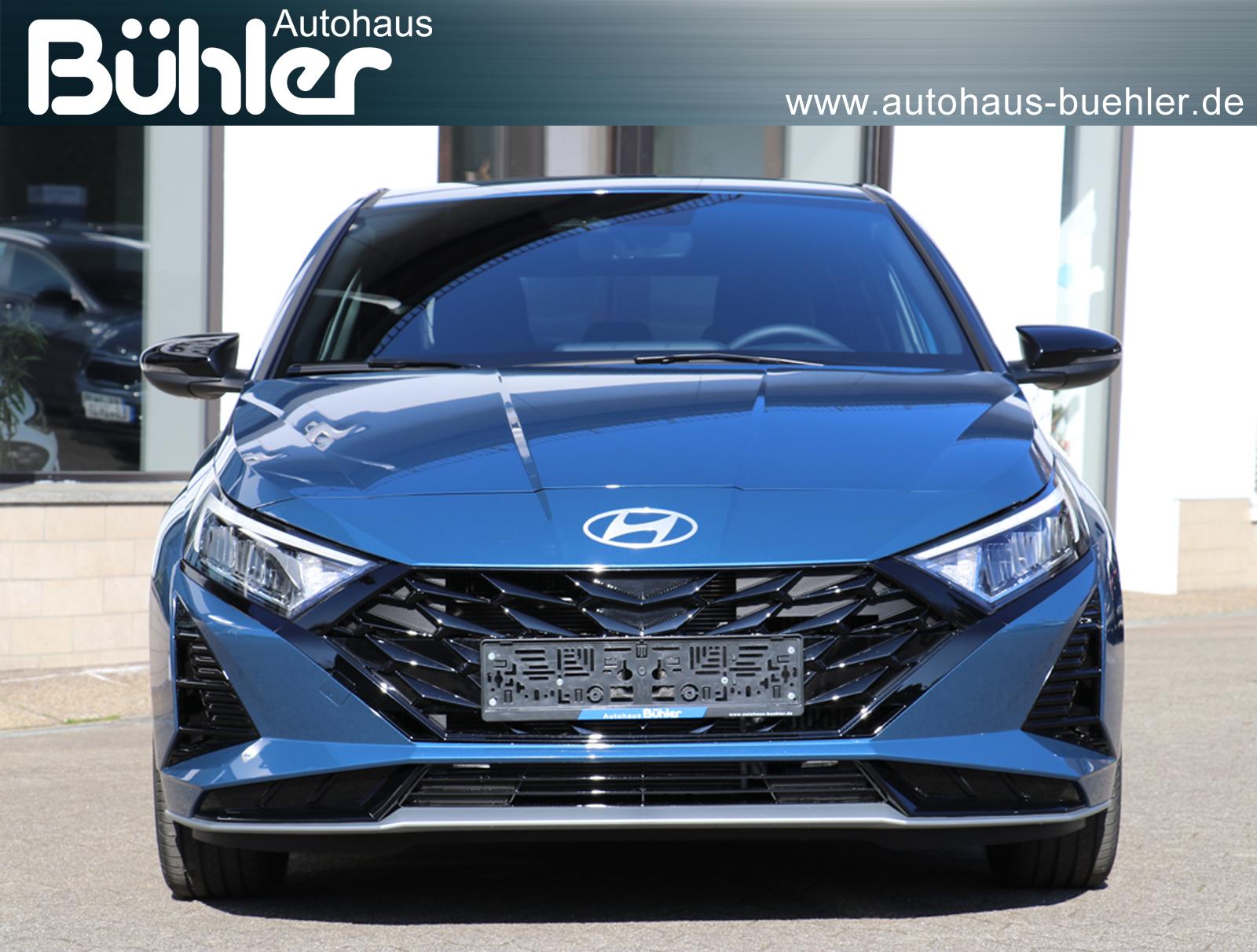 Hyundai i20 1.0 T-GDI DCT Automatik Blackline - Vibrant Blue Mineraleffekt
