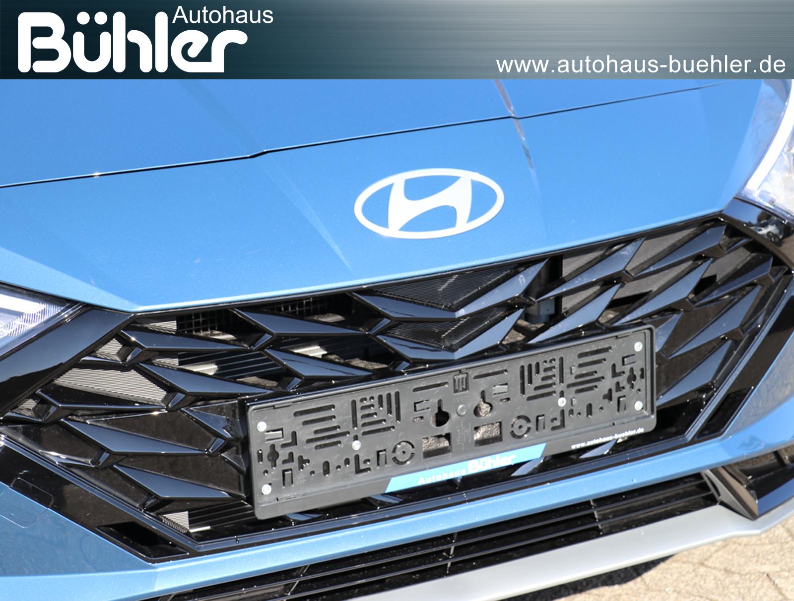 Hyundai i20 1.0 T-GDI DCT Automatik Blackline - Vibrant Blue Mineraleffekt