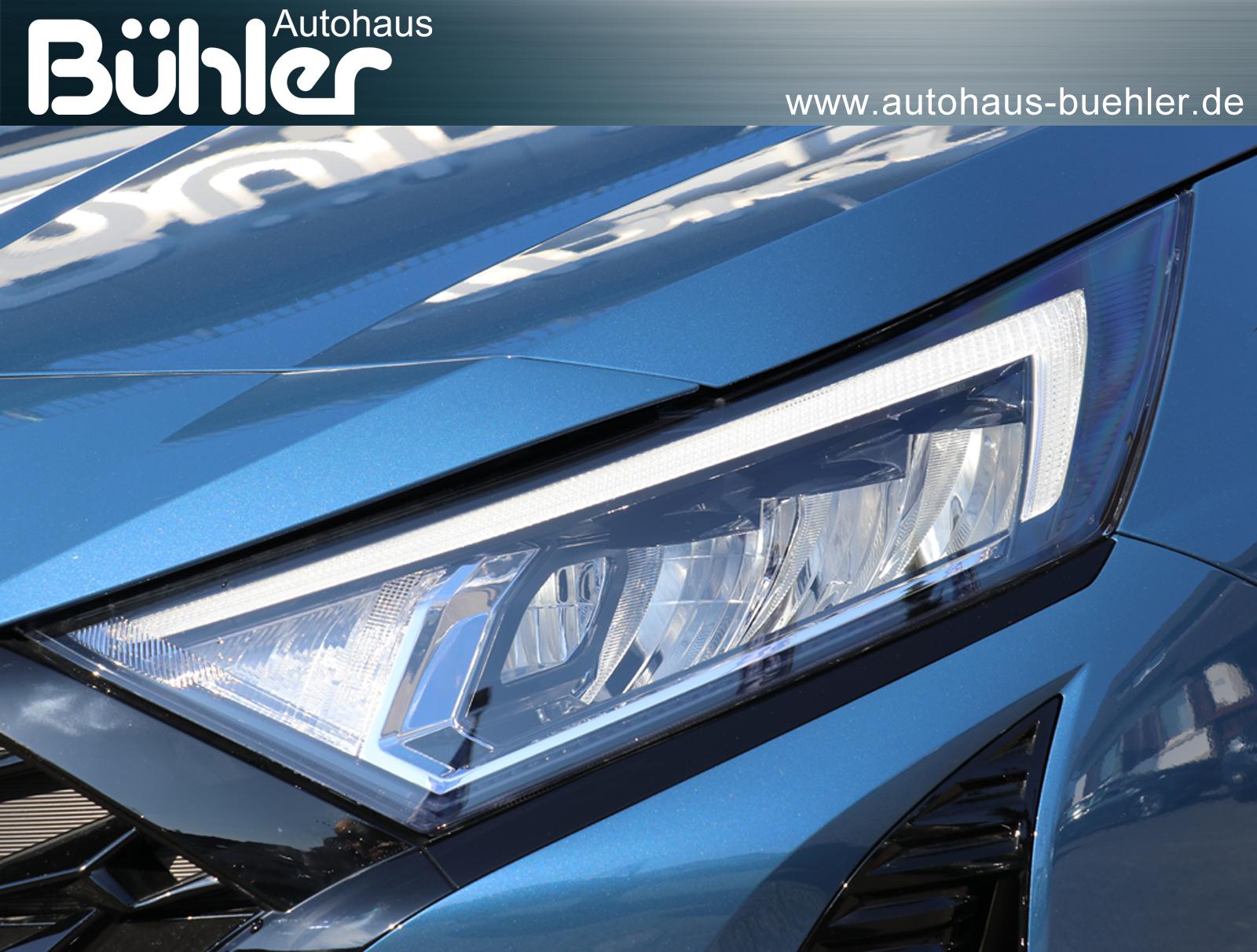 Hyundai i20 1.0 T-GDI DCT Automatik Blackline - Vibrant Blue Mineraleffekt