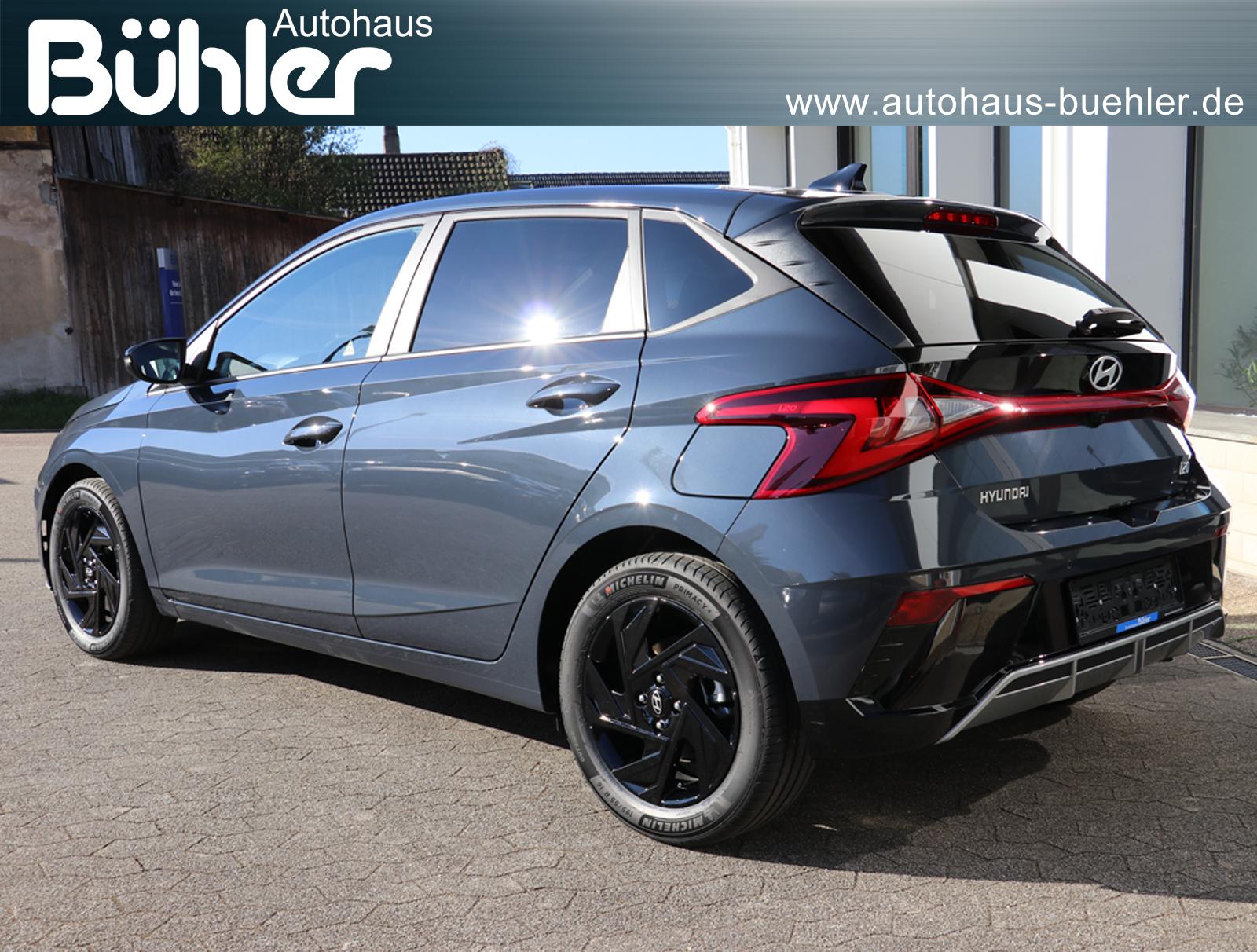 Hyundai i20 1.0 T-GDI Blackline - Aurora Grey Mineraleffekt