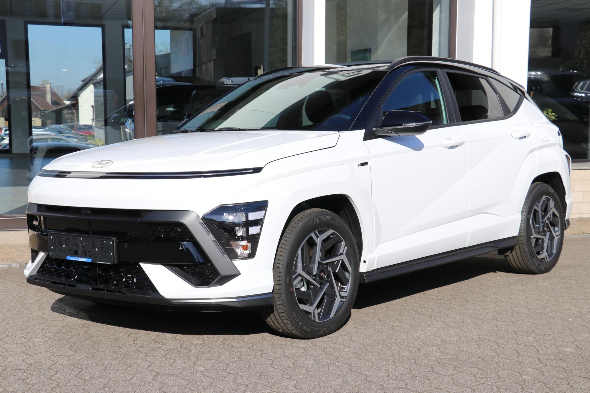 Hyundai Kona 1.6 T-GDI DCT Automatik N Line Atlas White, Schwarzes Dach