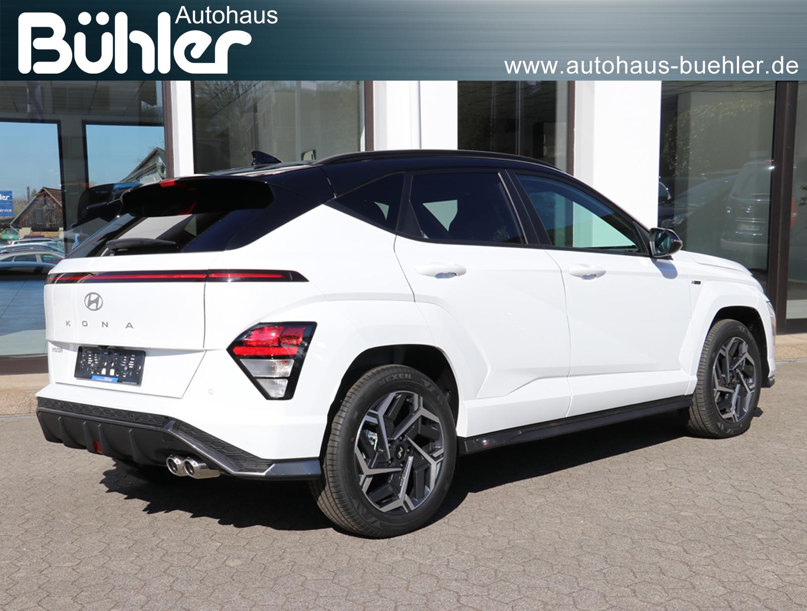 Hyundai Kona 1.6 T-GDI DCT Automatik N Line Atlas White, Schwarzes Dach
