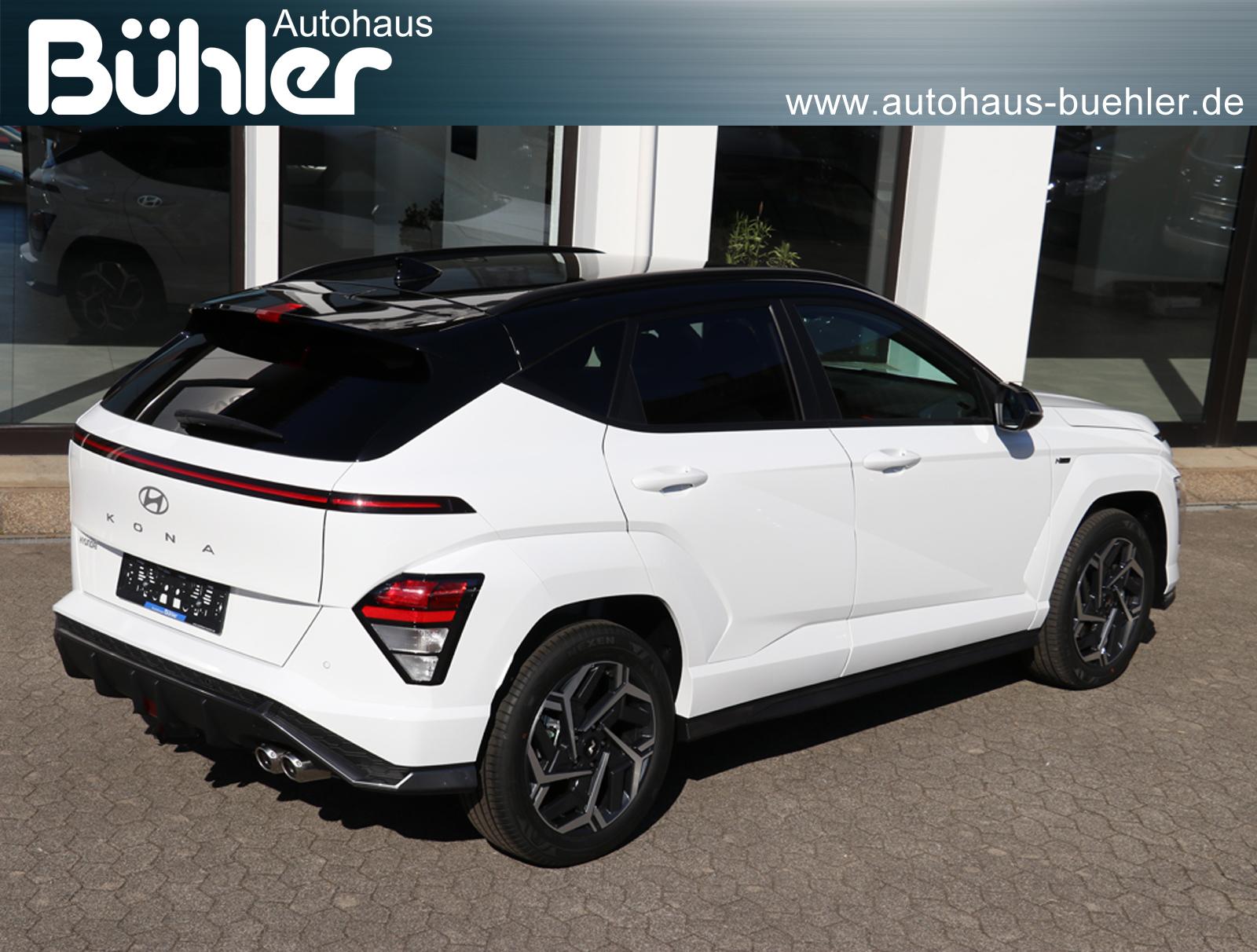 Hyundai Kona 1.6 T-GDI DCT Automatik N Line Atlas White, Schwarzes Dach
