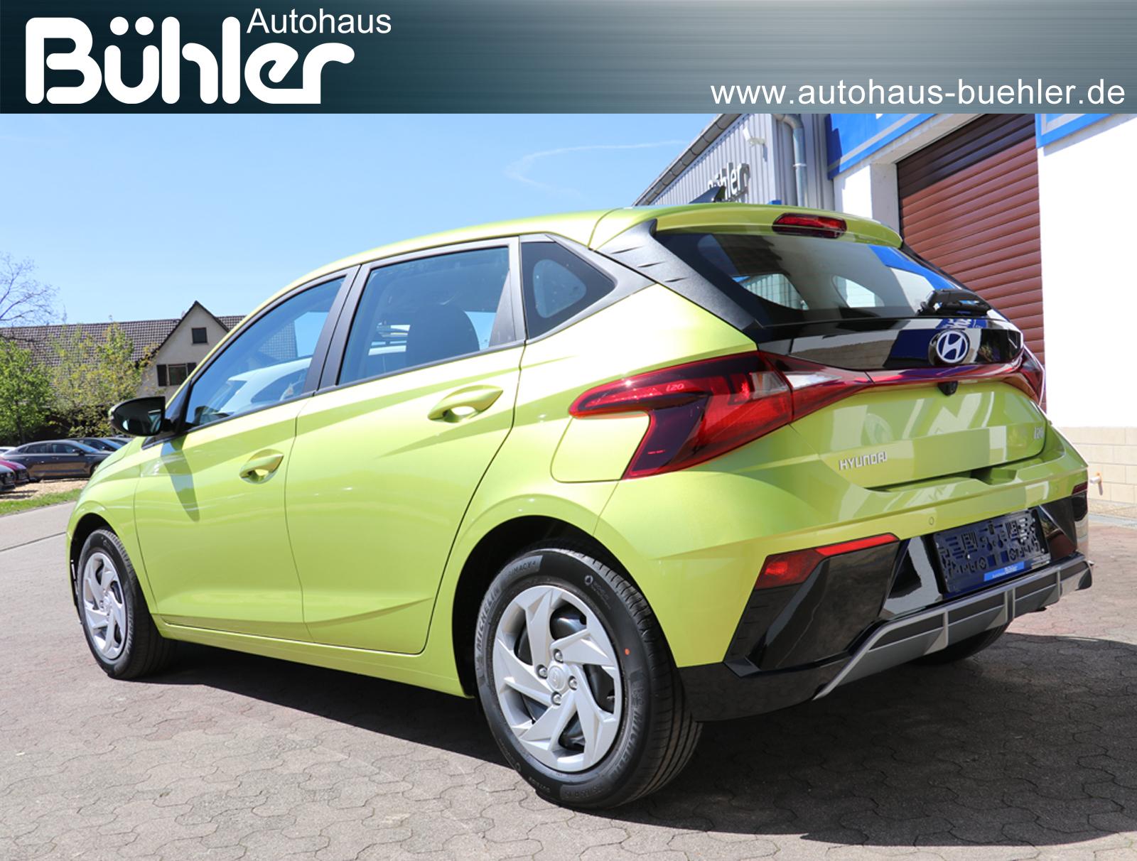 Hyundai i20 1.0 T-GDI DCT-Automatik Select - Lucid Lime Metallic