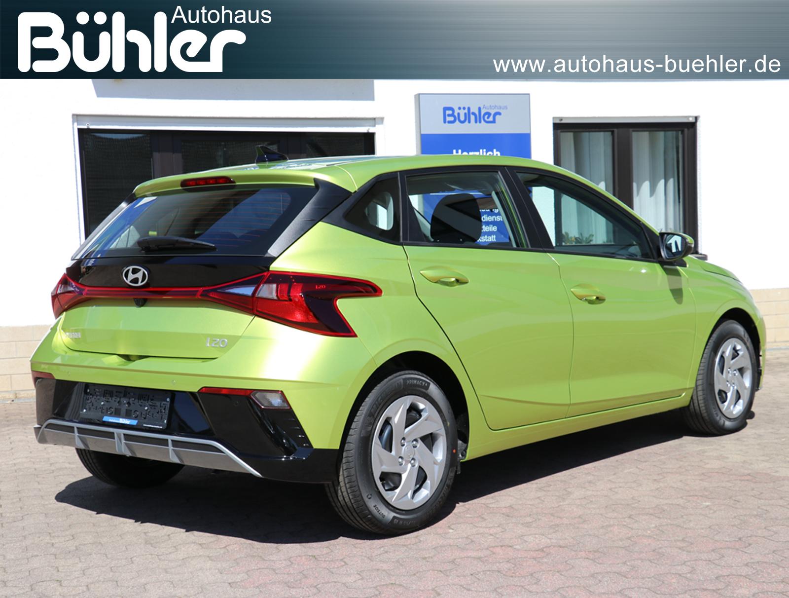 Hyundai i20 1.0 T-GDI DCT-Automatik Select - Lucid Lime Metallic