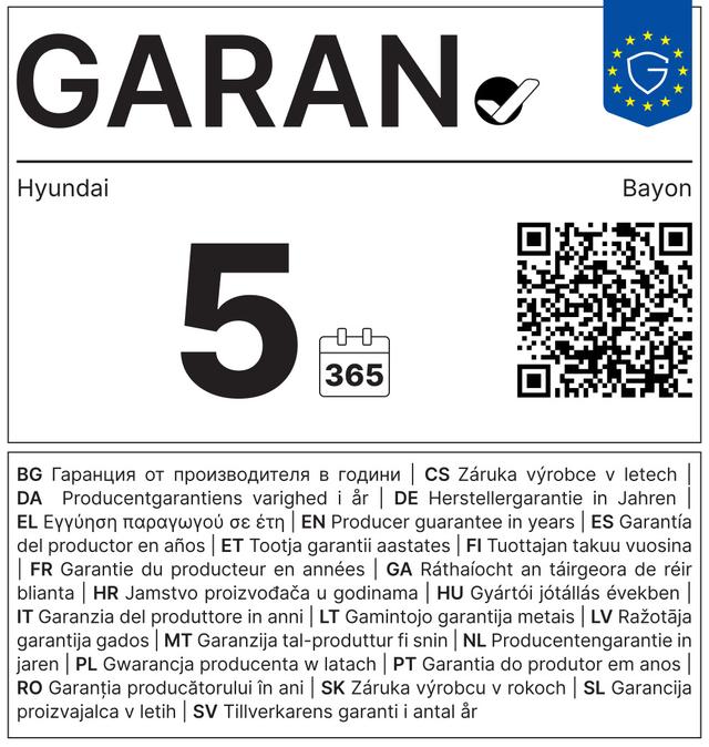 Hyundai BAYON Select 1.0 T-GDI DCT-Automatik Select, Apple Carplay, Android Auto, R&uuml;ckfahrkamera 