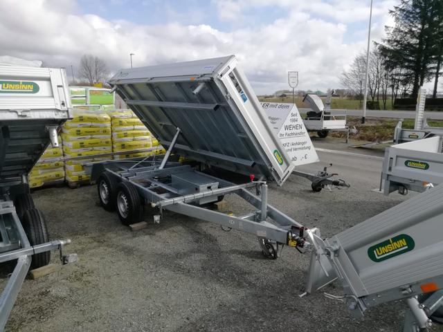Unsinn Dreiseiten-Kipper UDK 3617-35-14 /Elektro-Hydraulik & Pumpless/Tandem/3.500kg/ALU 
