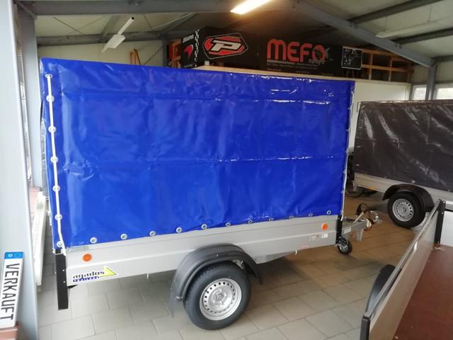 Agados Kastenanhänger ALUX 26 / gebremst 1.200kg /incl. Plane & Spriegel Top-Preis! 