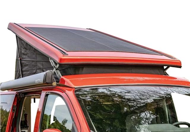 Ford Nugget Camper mit Solarpanel, Beispielbilder, ggf. teilweise mit Sonderausstattung