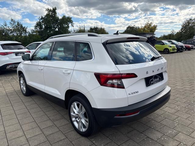 Skoda / Karoq / Wei&szlig; / / / 1.5 TSI ACT, Style, ACC, AHK-Vorb., SHZ vo.+hi., LED, LHZ, Navi, Apple Car Play, Android Auto