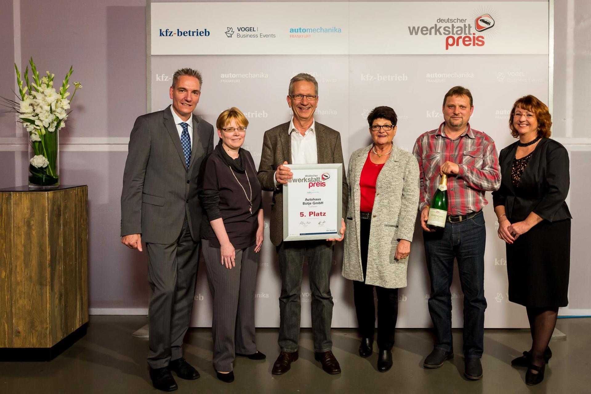 Deutscher Werkstattpreis 2017 - Die Auszeichnung für Freie Werkstätten mit exzellentem Servicegeschäft  Platz 5