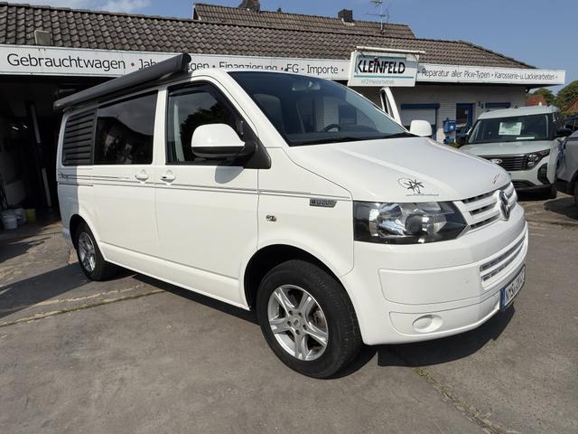 Volkswagen T5 Transporter, Wohnmobil "Individual" - 2.0 TDI Klima-AHK-GRA-PDC-Kühlbox-Spüle-Kocher-Markise-Tresor-Bett-4Season