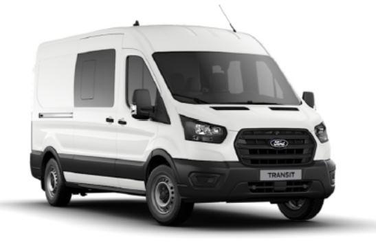 Ford Transit - Doppelkabine Kasten 350 L3H2 2.0 TDCi 96kW (130 PS) 6-Gang Schaltgetriebe