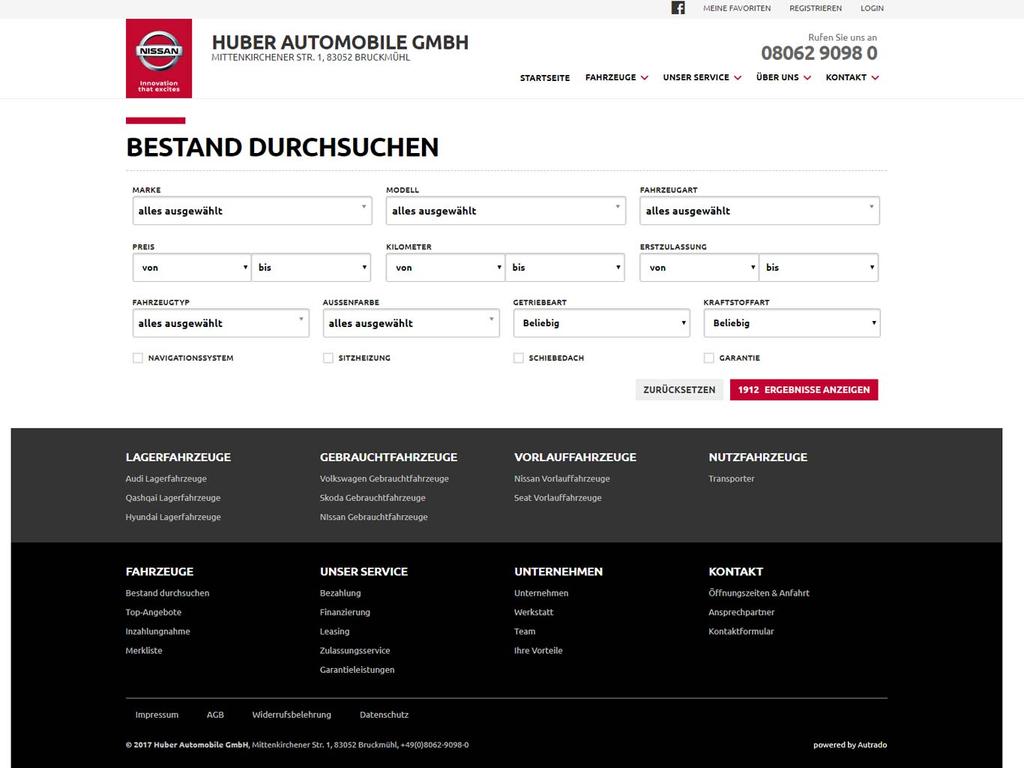 Fahrzeugssuche