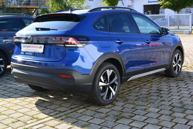 VW Taigo Blau Reef Blue Metallic 