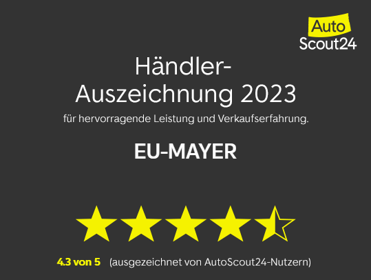 Autoscout 24 Auszeichnung 2023 für EU MAYER
