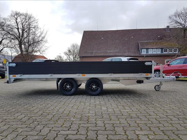 Saris Hochlader PL 406 204 2700 2 2,7t PKW Anhänger Black Edition 